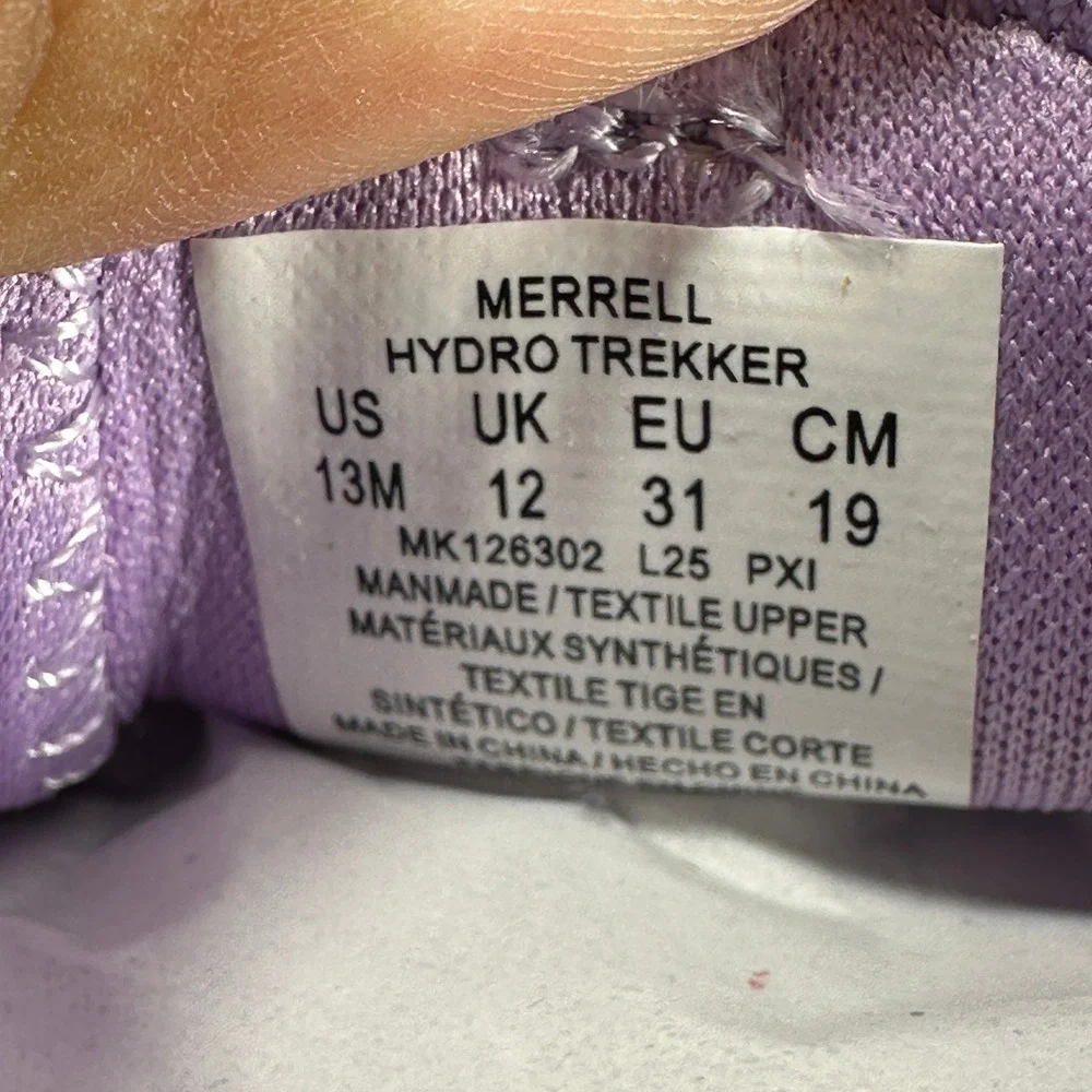 Merrell Hydro Trekker Sandal Kids 13M Navy Pink Purple Water Hiking MK126302 NEW